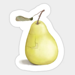 yellow pear Sticker